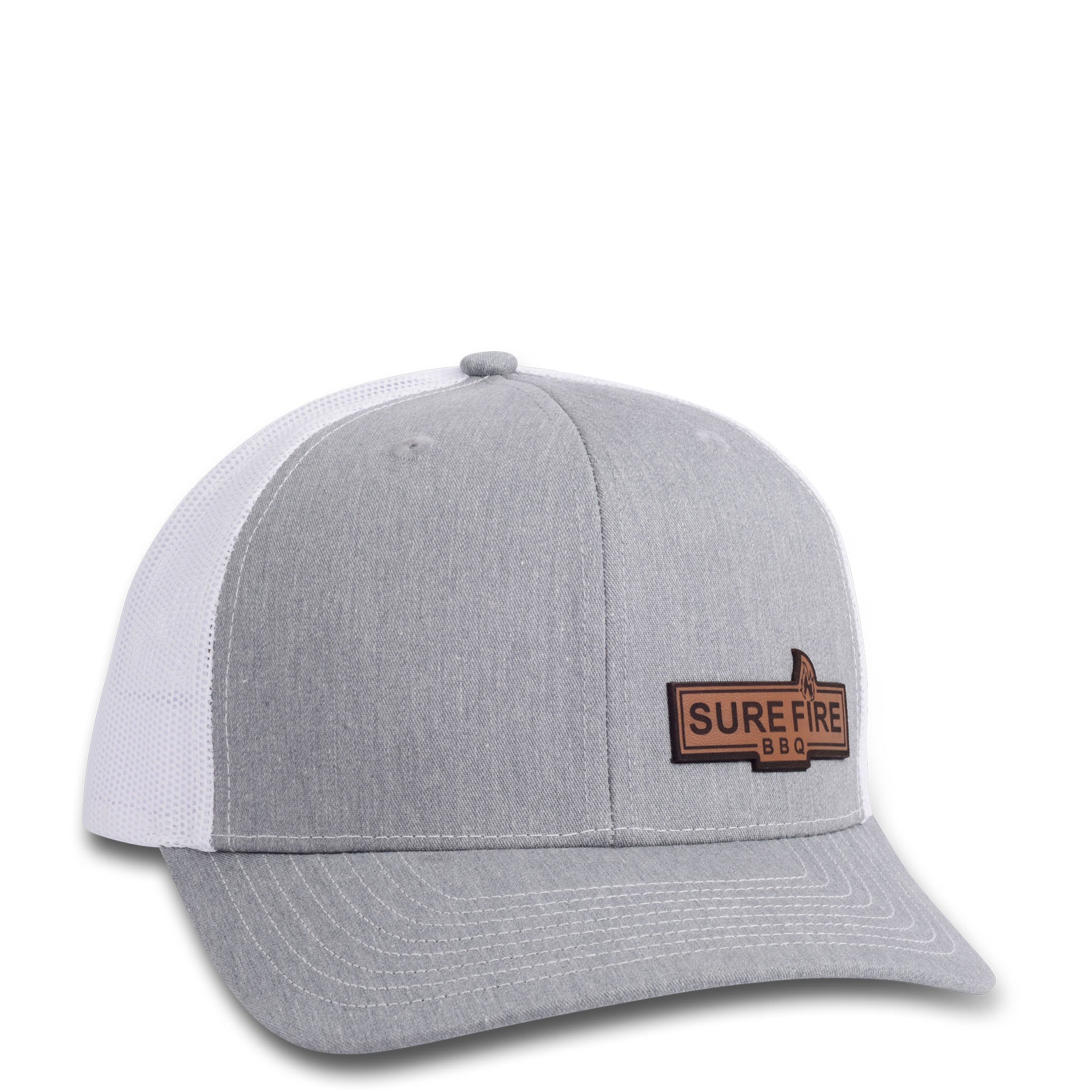 Sure Fire BBQ Leather Patch Hat